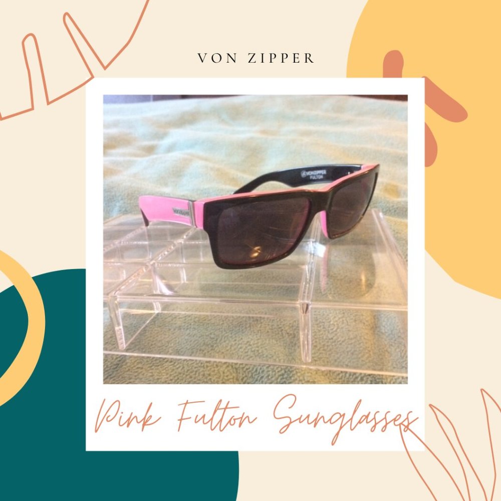 *RARE* VON ZIPPER Fulton Pink Sunglasses